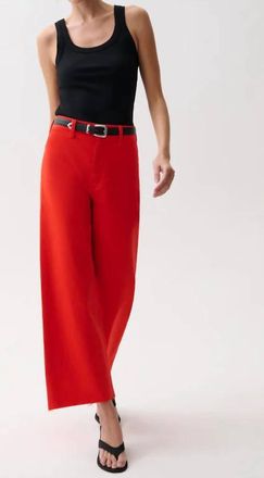 Pistola Denim Penny Wide Leg Jean In Chili