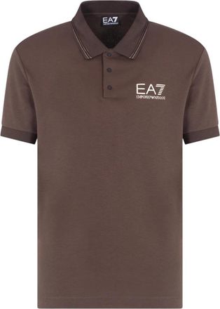 Emporio Armani Polo - Heren - Polos - Bruin - 2XL - Tops