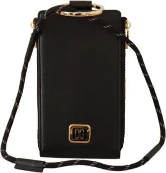 Dolce & Gabbana Tweedehands leren portemonnees - Dames - Vintage Accessoires - Zwart - ONE Size - Vintage