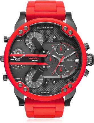 Diesel Mr Daddy 2.0 Horloge - Heren - Horloges - Rood - ONE Size - Accessoires