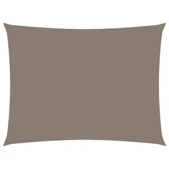 Berkfield Home Sunshade Sail Oxford Fabric Rectangular 6x7 m Taupe in Beige