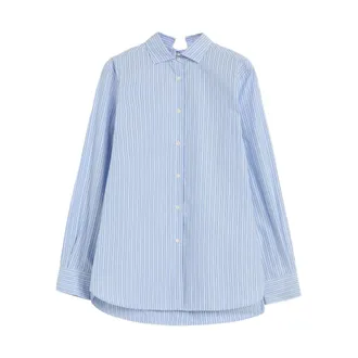 Aspesi Shirts, female, Blue, Size: XS Striped Button-Down Shirt