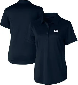 Cutter & Buck Womens Cutter & Buck Navy BYU Cougars Prospect Textured Stretch Polo at Nordstrom, Size Xx-Large