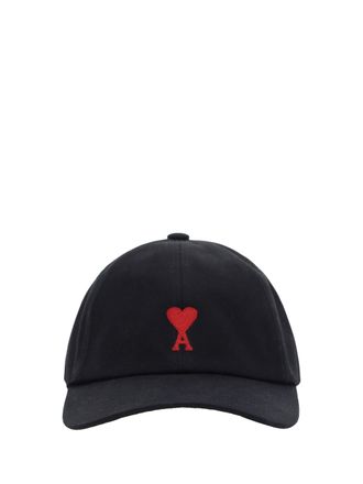 Ami Mens Baseball Hat Adc Black Cotton
