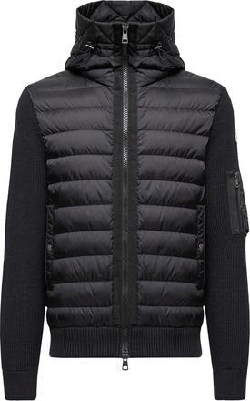 Moncler Moncler Padded Zip-up Cardigan, Men, Black, Size: 3xl