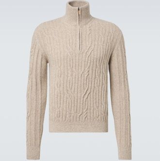 Ermenegildo Zegna Cable-knit wool and cashmere sweater