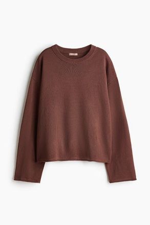 H&M Roll-edge Jumper in Brown at Nordstrom, Size Xx-Large