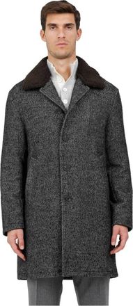 Gimos Spigato Coat - Heren - Mantel - Grijs - M - Wol - Jassen