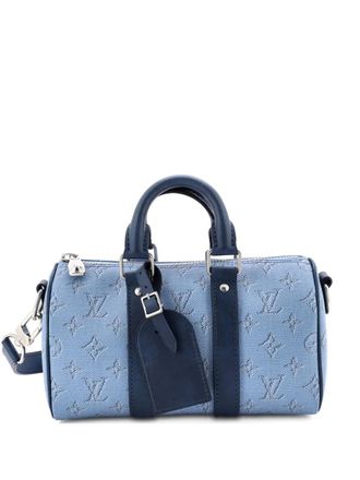 Louis Vuitton Keepall Bandouliere Bag Limited Edition Monogram Heritage Canvas 25 satchel - Blauw