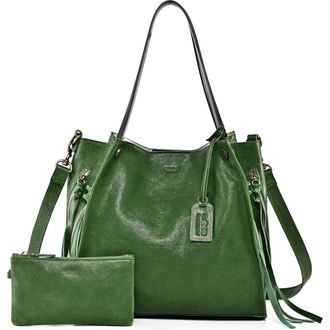 OLD TREND Daisy Leather Tote Bag in Green at Nordstrom Rack