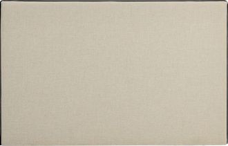 VENTE-UNIQUE.COM Cabecero lino negro, beige 160 x 200 cm