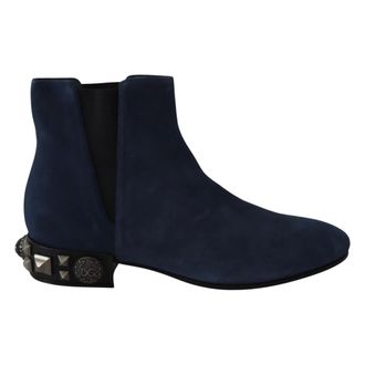 Dolce & Gabbana Suede ankle boots with decorative studs