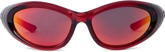 Balenciaga round-frame sunglasses - Red