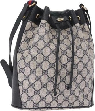 Gucci Pre-owned Vintage GG Canvas Shoulder Bag - Pre-owned - Mujer - Azul - ONE SIZE