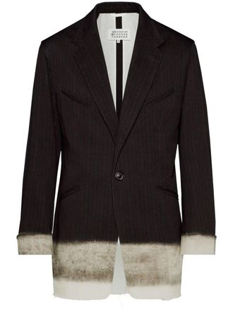 Maison Margiela Blazer Pendleton gessato - Marrone
