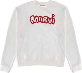 Marni White Crew Neck Sweatshirt