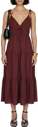Vero Moda Athena Tiered Midi Dress in Andorra at Nordstrom Rack, Size X-Small