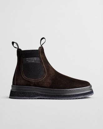 GANT Men Blistown Suede Chelsea Boots (46) DARK BROWN