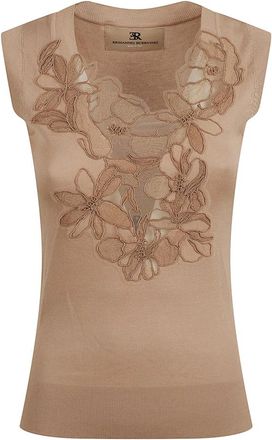 Ermanno Scervino Mujer, Camisetas, Beige, Talla: 2XS