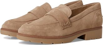 Vionic Cleo Loafer Womens Flat Shoes Desert Sand Suede : 6.5 M, Leather