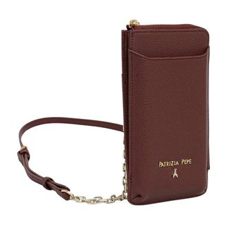 Patrizia Pepe Telefoontasje - Dames - Accessoires - Bruin - Maat: ONE Size Leer
