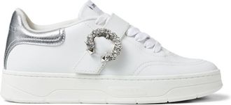 Jimmy Choo London Osaka Crystal Buckle Low-Top Sneakers