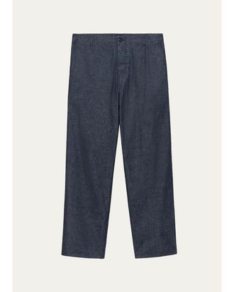 Prada Mens Washed Chambray Pants