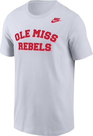 Nike Ole Miss Rebels Nike Mens Football T-Shirt in White | M11332P393MISI-WHT