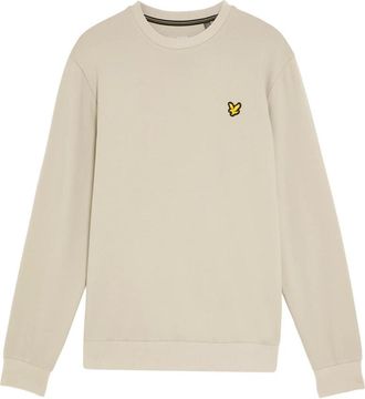 Lyle & Scott Hoodies & sweatvesten, Heren, Grijs, XS, Middenlaag Crew Neck Fly Fleece