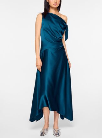 Staud Womens Portia off-the-shoulder silk dress