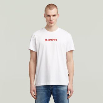 G-Star Gel Print T-shirt - Wit - Heren