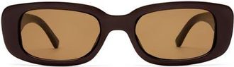 AIRE Ceres 51mm Rectangular Sunglasses in Chocolate /Brown Mono at Nordstrom