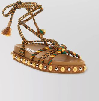 Aquazzura braided strap sandals