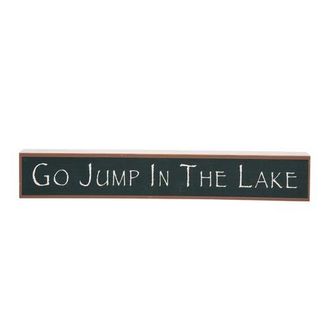 Beachcombers Go Jump In The Lake Decorative Sign 15.87 in Green at Nordstrom, Size Medium