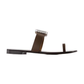 Giuseppe Zanotti Schoenen, Dames, Bruin, 39 EU, Blahir Platte Sandalen