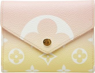 Louis Vuitton Monogram Pink Rose Clair Pvc Leather Wallet (Tri-Fold) (Pre-Owned)