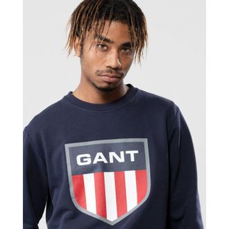 GANT D1. Retro Shield C-Neck Heren Sweatshirt