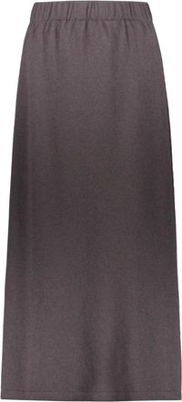 Fabiana Filippi Rokken, Dames, Grijs, S, Wol, Elastische Rok van Wol, Zijde en Kasjmier