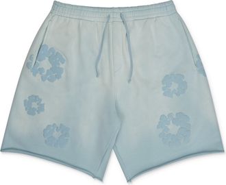 Denim Tears Blue Mono Wreath Sweatshorts