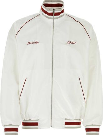 Givenchy White Nylon Bomber Jacket