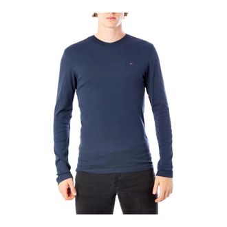 Tommy Hilfiger Magliette a maniche lunghe con scollo rotondo - - Tops - Uomo - Blu - XL