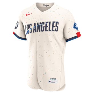 Nike Los Angeles Dodgers City Connect Nike Mens MLB Authentic Jersey in Brown | 8900LDC1LD-38L