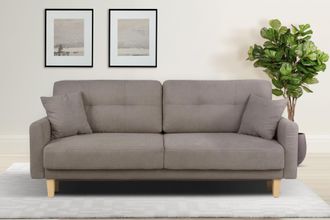 HOME AFFAIRE 3-Sitzer »TRIPLO optionale Schlafsofa mit Bettkasten, Masse B/T/H: 215/100/89 cm« Wahlweise Bettfunktion - Liegefläche 145x191 cm, Rücken-, Zierkissen