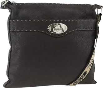 Fendi Pre-owned Cross Body Bags, female, Brown, Size: ONE SIZE Pre-owned Vintage Shoulder Bag