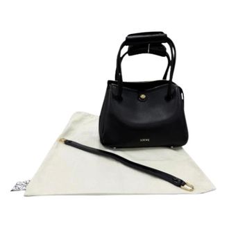 Loewe Pre-owned Handbag - Dames - Pre-owned - Zwart - Maat: ONE Size Leer