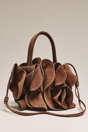 Farm Rio Suede Flower Handbag