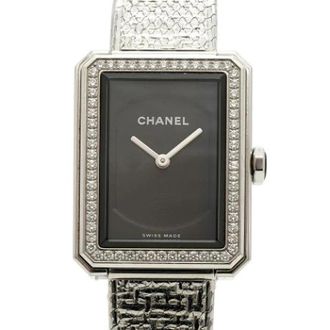 Chanel Pre-owned Vintage Polshorloge - Dames - Vintage Horloges - Zwart - ONE Size - Vintage