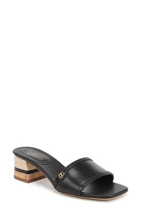 Franco Sarto Kaori Block Heel Sandal in Black at Nordstrom, Size 5.5