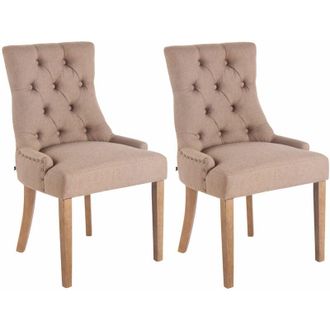 Clp Set De 2 Sillas De Comedor Aberdeen Antiguo Claro Gris Topo
