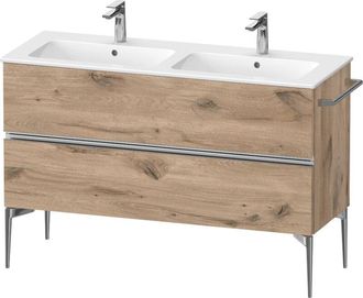 Duravit Duravit - Sivida Mueble Bajo Lavabo, 2 Cajones, Tirador Cromado